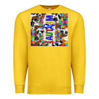 Lemon autism mom puzzle ribbon Premium Sweatshirt - TumblerDesignByShophia