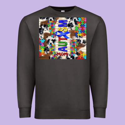 Autism Mom Puzzle Ribbon Premium Sweatshirt Designed By Tumblerdesignbyshophia