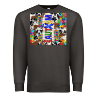 Smoke autism mom puzzle ribbon Premium Sweatshirt - TumblerDesignByShophia