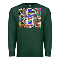 Sports Green autism mom puzzle ribbon Premium Sweatshirt - TumblerDesignByShophia