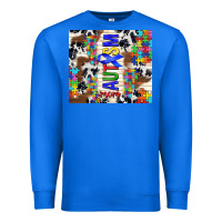 True Royal autism mom puzzle ribbon Premium Sweatshirt - TumblerDesignByShophia