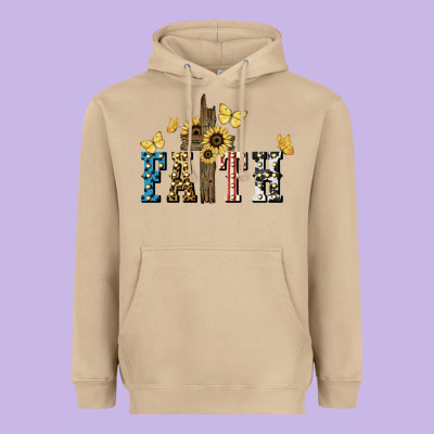 Faith Usa Sunflower 4th Of July Heavyweight Hoodie Designed By Howdyjamesfarm