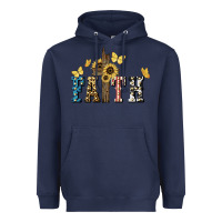 Navy Faith USA sunflower 4th of july Heavyweight Hoodie - HowdyJamesFarm