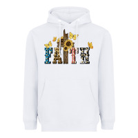 White Faith USA sunflower 4th of july Heavyweight Hoodie - HowdyJamesFarm