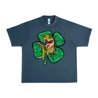 Midnight Navy dinosaur st patricks day Urban Heavy Tee - MaliasSmallBusiness