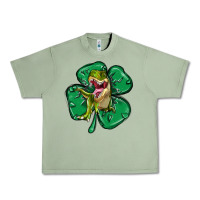 Oil Green dinosaur st patricks day Urban Heavy Tee - MaliasSmallBusiness