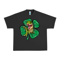 Pigment Black dinosaur st patricks day Urban Heavy Tee - MaliasSmallBusiness