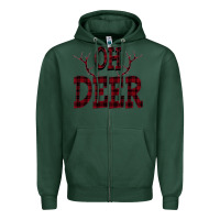 Sports Green Oh Deer Zipper Hoodie - Bettercallsaul