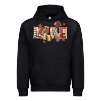 Black football love Urban Hoodie - FaDigitalArtStudio