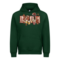 Forest Green football love Urban Hoodie - FaDigitalArtStudio