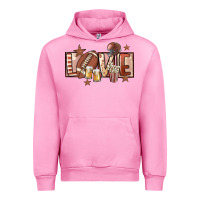 Fuchsia Pink football love Urban Hoodie - FaDigitalArtStudio