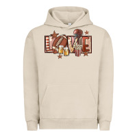 Pigment French Oak football love Urban Hoodie - FaDigitalArtStudio