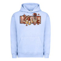 Pigment Grape Ice football love Urban Hoodie - FaDigitalArtStudio