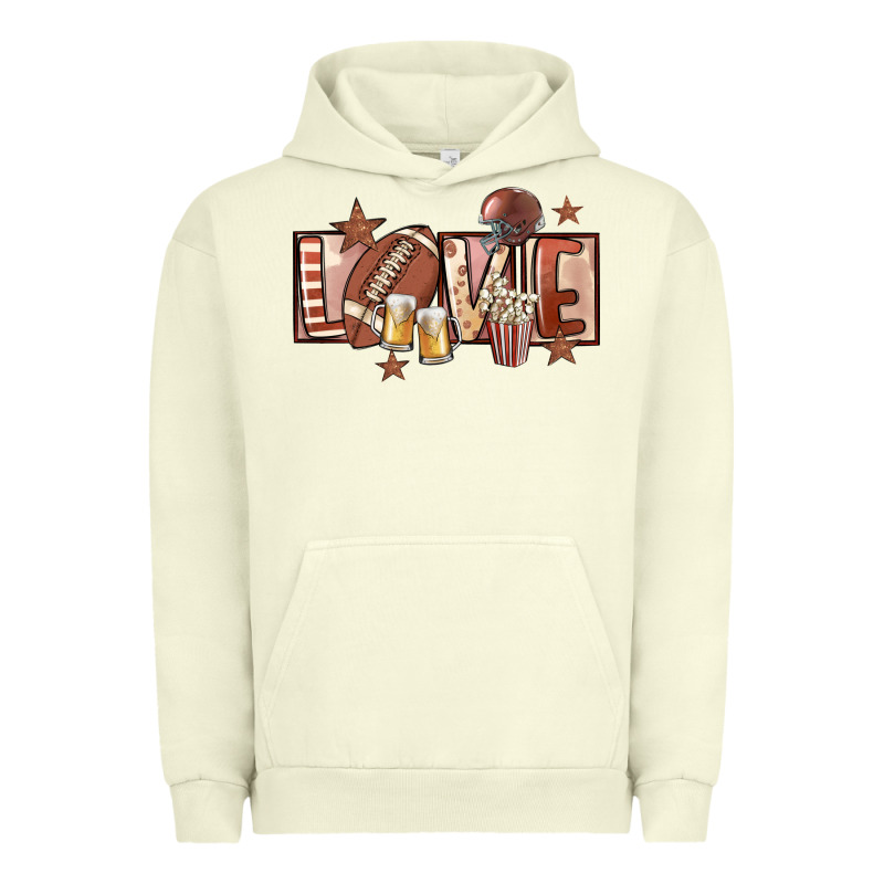Football Love Urban Hoodie by FaDigitalArtStudio | Teevron