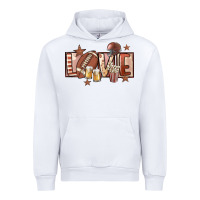 White football love Urban Hoodie - FaDigitalArtStudio