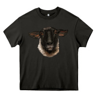 Asphalt suffolk ewe head Heavy Core Tee - BarkalooDesign