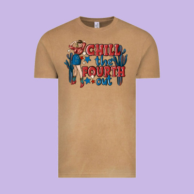 Chill The Fourth Out Malia Vintage Tee Designed By Maliassmallbusiness