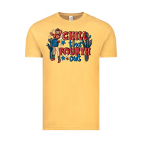 Vintage Mustard chill the fourth out malia Vintage Tee - MaliasSmallBusiness