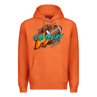 Carrot Game day leopard fire and ball Premium Hoodie - HowdyJamesFarm