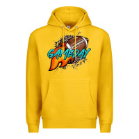 Lemon Game day leopard fire and ball Premium Hoodie - HowdyJamesFarm