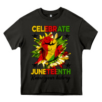 Asphalt celebrate juneteenth know your history Heavy Core Tee - HRA Design Shop