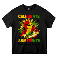 Black celebrate juneteenth know your history Heavy Core Tee - HRA Design Shop
