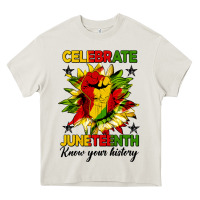 Celebrate Juneteenth Know Your History Heavy Core Tee | Teevron