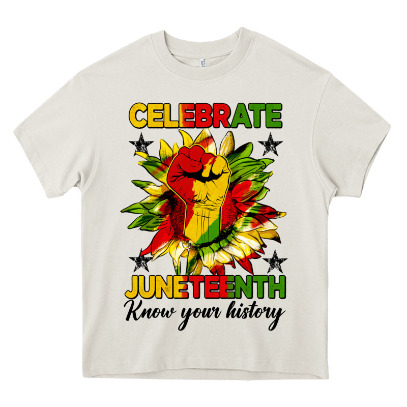 Celebrate Juneteenth Know Your History Heavy Core Tee by HRA Design Shop | Teevron