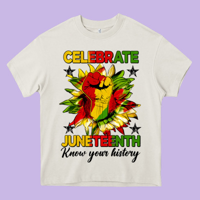 Celebrate Juneteenth Know Your History Heavy Core Tee Designed By Hra Design Shop