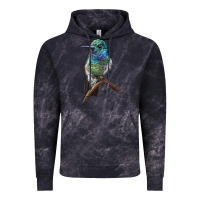 Cloud Black Ruby Throcuted Hummingbird Vintage Hoodie - LillyAllenDesigns