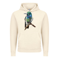 Vintage Artic Ruby Throcuted Hummingbird Vintage Hoodie - LillyAllenDesigns