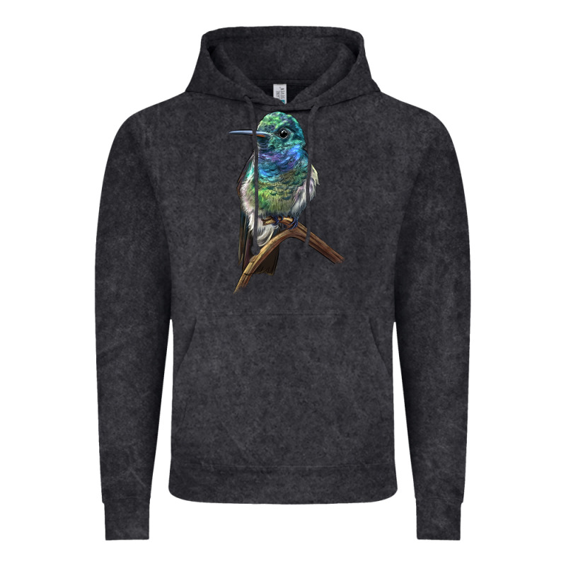 Ruby Throcuted Hummingbird Vintage Hoodie by LillyAllenDesigns | Teevron