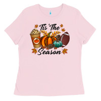 Bubblegum Pink tis the season Ladies Tee - RacoonDesign