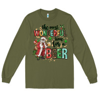 Army Green the most wonderful time for a beer Long Sleeve Tee - MaliasSmallBusiness