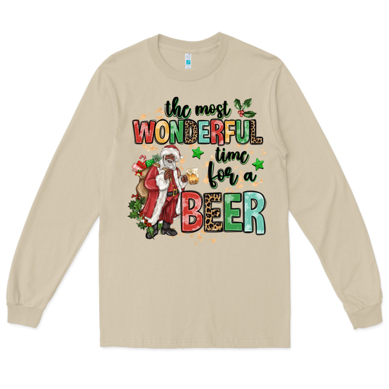 The Most Wonderful Time For A Beer Long Sleeve Tee by MaliasSmallBusiness | Teevron