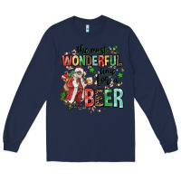 Navy the most wonderful time for a beer Long Sleeve Tee - MaliasSmallBusiness