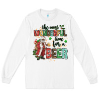 White the most wonderful time for a beer Long Sleeve Tee - MaliasSmallBusiness