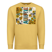 Antique Gold auntie with lightning bolt Premium Sweatshirt - TumblerDesignByShophia