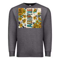 Charcoal Heather auntie with lightning bolt Premium Sweatshirt - TumblerDesignByShophia