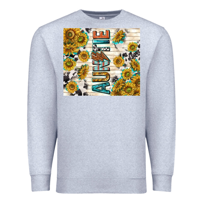 Auntie With Lightning Bolt Premium Sweatshirt by TumblerDesignByShophia | Teevron
