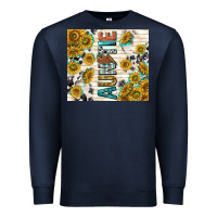 Navy auntie with lightning bolt Premium Sweatshirt - TumblerDesignByShophia