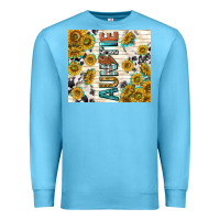 Ocean Blue auntie with lightning bolt Premium Sweatshirt - TumblerDesignByShophia