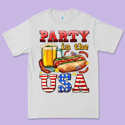 Party In The Usa Premium Tee Designed By Adodesignshop