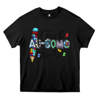 Black i teach au some kids Heavy Core Tee - CowhideDigitalArt