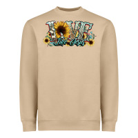 Mushroom love like jesus sunflowers Heavyweight Sweatshirt - NancyCooperArtShop
