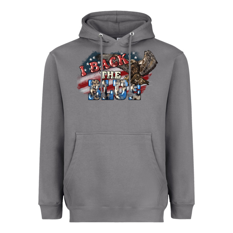 I Back To Blue Eagle 4th Of July Heavyweight Hoodie by HowdyJamesFarm | Teevron