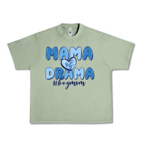 Oil Green mama of drama boy mom Urban Heavy Tee - MaliasSmallBusiness