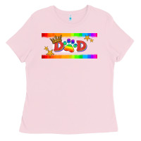 Bubblegum Pink lgbtq dad  libbey glass Ladies Tee - HRA Design Shop