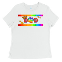 White lgbtq dad  libbey glass Ladies Tee - HRA Design Shop