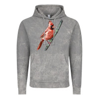 Cloud Rock Northern Cardinal Bird Vintage Hoodie - LillyAllenDesigns
